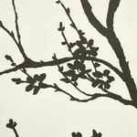 TWIGGY VINYL - BLACK ON IVORY Schumacher Wallpaper | Wallpap TWIGGY VINYL BLACK ON IVORY Schumacher Wallpaper wallpaper - SKU 5010150