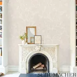 TWIGGY VINYL - BLACK ON IVORY Schumacher Wallpaper | Wallpap TWIGGY VINYL BLACK ON IVORY Schumacher Wallpaper wallpaper - SKU 5010150