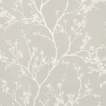 TWIGGY VINYL SOFT GREY Schumacher Wallpaper wallpaper - SKU 5010152