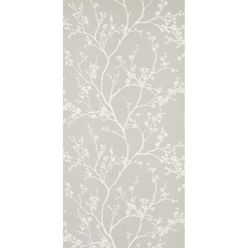 TWIGGY VINYL SOFT GREY Schumacher Wallpaper wallpaper - SKU 5010152