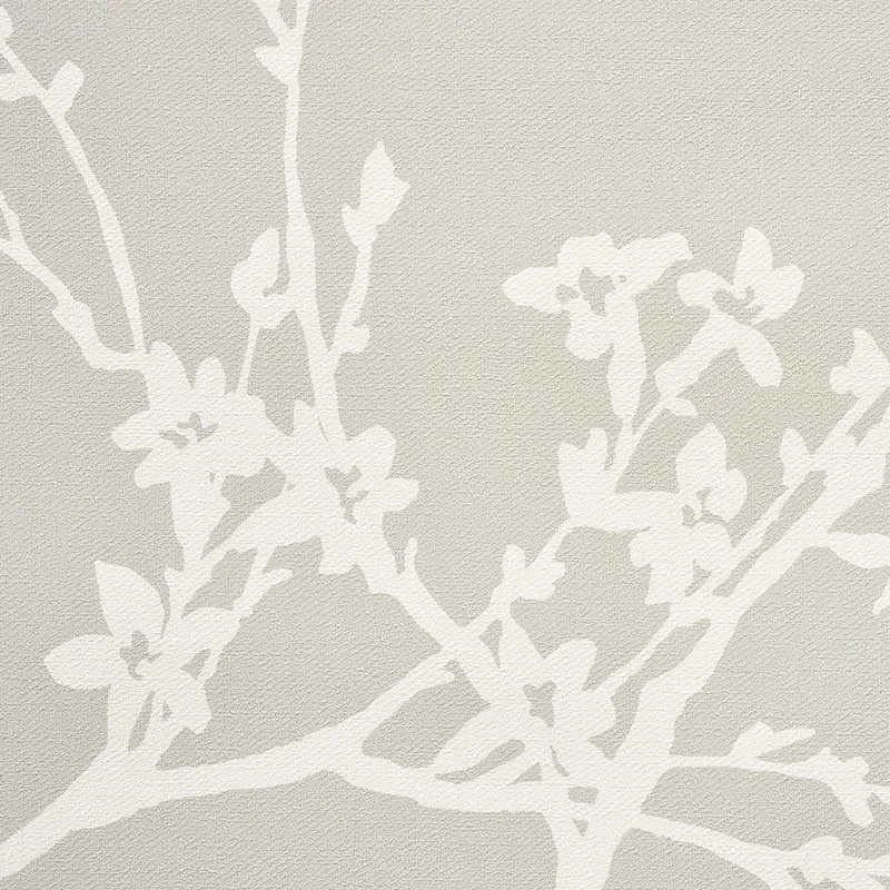 TWIGGY VINYL SOFT GREY Schumacher Wallpaper wallpaper - SKU 5010152