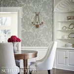 TWIGGY VINYL SOFT GREY Schumacher Wallpaper wallpaper - SKU 5010152
