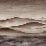 TWILIGHT LANDSCAPE MURAL NEUTRAL Schumacher Wallpaper wallpaper - SKU 3140