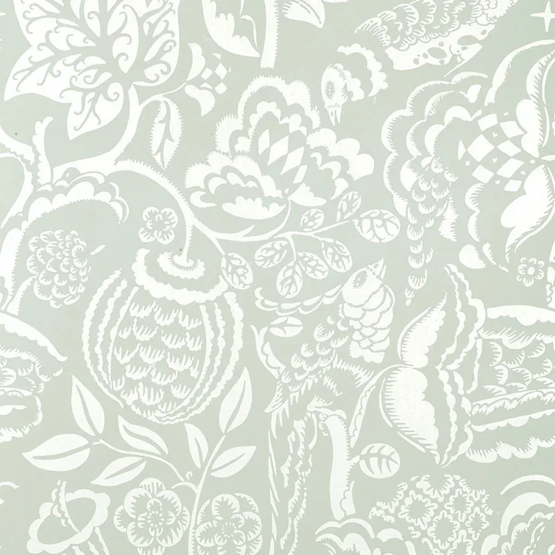 UCCELLO AQUA Schumacher Wallpaper wallpaper - SKU 5003713