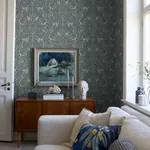 UNDER THE ELDER TREE MIDNIGHT Schumacher Wallpaper wallpaper - SKU 2047