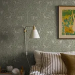 UNDER THE ELDER TREE - SAGE Schumacher Wallpaper | Wallpaper UNDER THE ELDER TREE SAGE Schumacher Wallpaper wallpaper - SKU 2046
