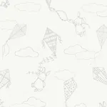 UP & AWAY IVORY Schumacher Wallpaper wallpaper - SKU 7459