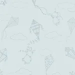 Schumacher UP & AWAY - SKY AND SILVER Wallpaper | Buy Online Schumacher UP & AWAY wallpaper, color SKY AND SILVER, SKU 7461