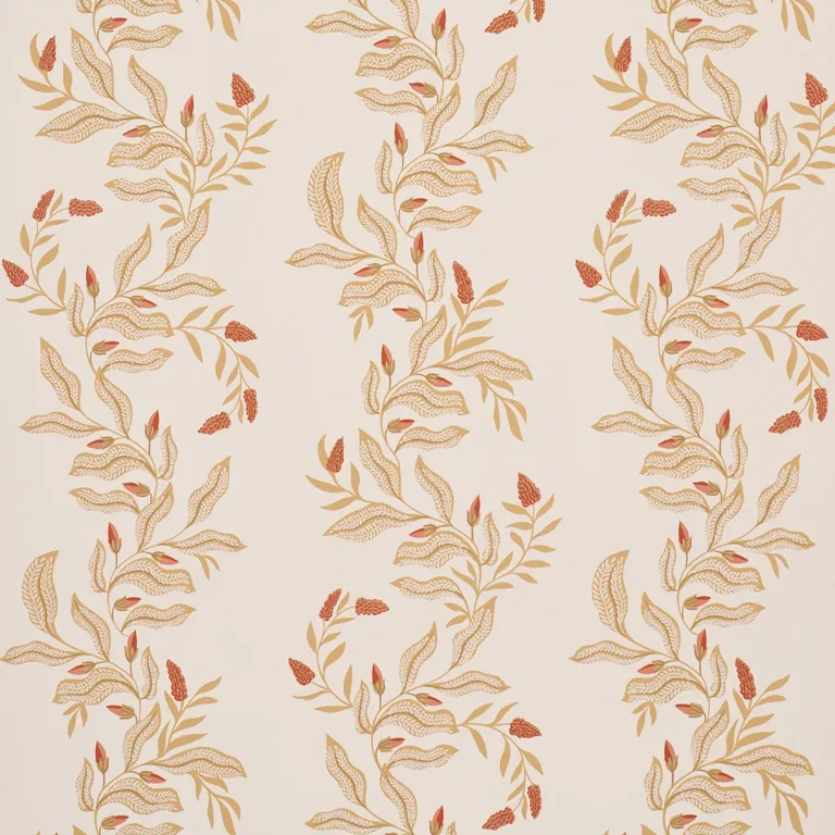 Schumacher VAGARY VINES wallpaper, color HONEYCOMB, SKU 5016972