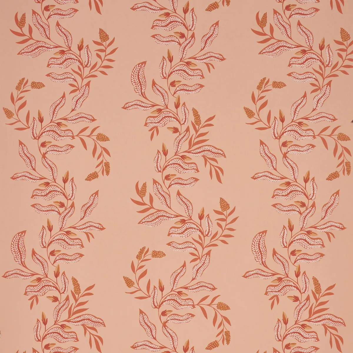 VAGARY VINES PAPAYA Schumacher Wallpaper wallpaper - SKU 5016971