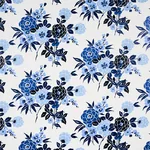 VALENTINA FLORAL - BLUES Schumacher Wallpaper | Wallpaper Tw VALENTINA FLORAL BLUES Schumacher Wallpaper wallpaper - SKU 5013130