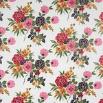VALENTINA FLORAL - MULTI ON WHITE Schumacher Wallpaper | Wal VALENTINA FLORAL MULTI ON WHITE Schumacher Wallpaper wallpaper - SKU 5013131