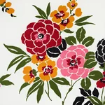 VALENTINA FLORAL - MULTI ON WHITE Schumacher Wallpaper | Wal VALENTINA FLORAL MULTI ON WHITE Schumacher Wallpaper wallpaper - SKU 5013131
