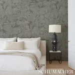 Schumacher VALIANT - CHARCOAL Wallpaper | Buy Online SKU 5017153