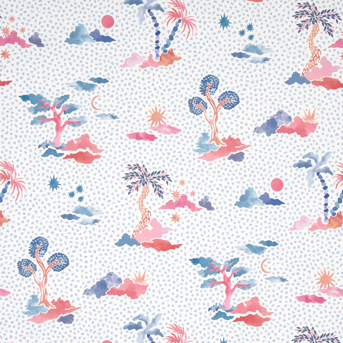 VALLETTA SKY AND PINK Schumacher Wallpaper wallpaper - SKU 5013520
