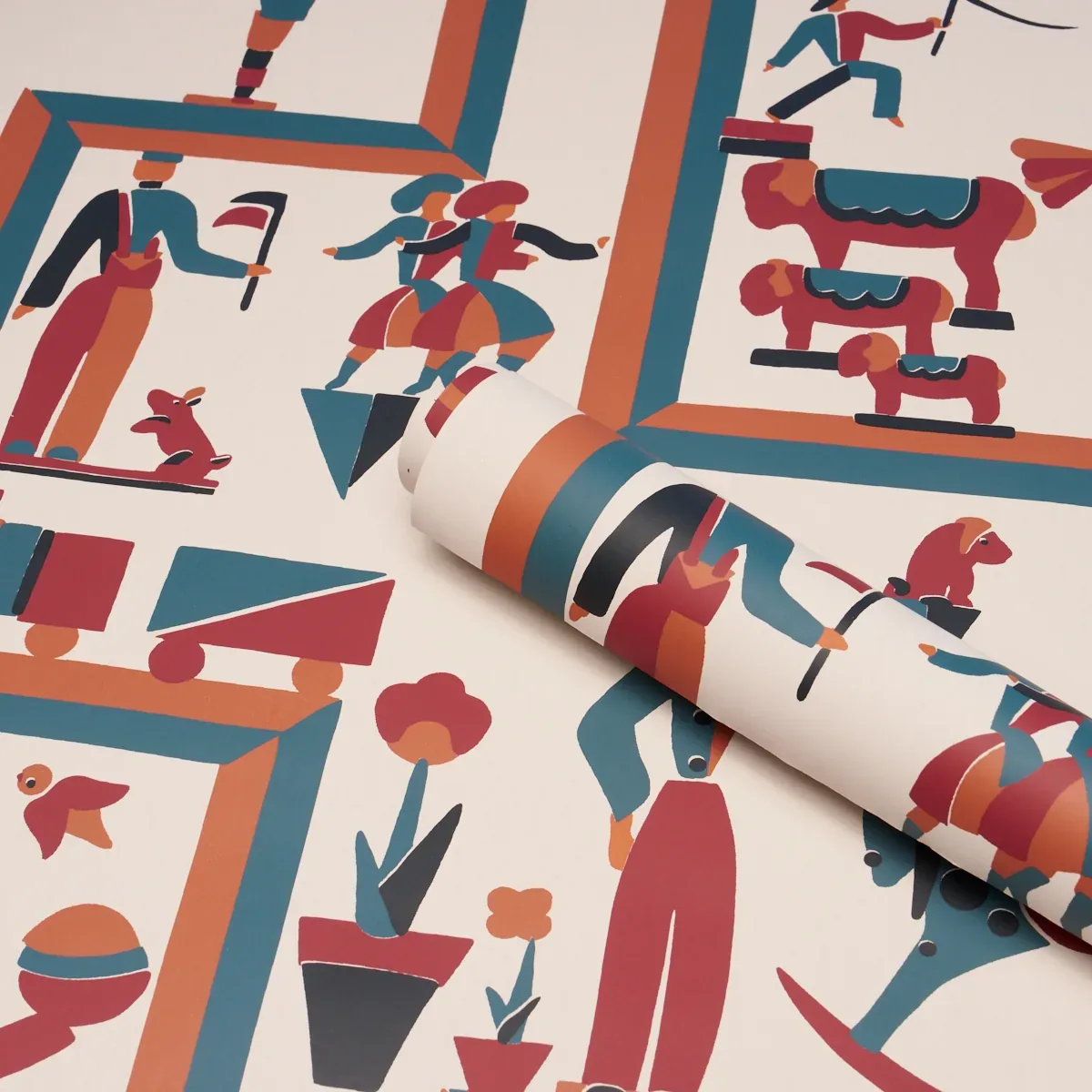 VALLY CIRCUS - MULTI Schumacher Wallpaper | Wallpaper Twins VALLY CIRCUS MULTI Schumacher Wallpaper wallpaper - SKU 5016790