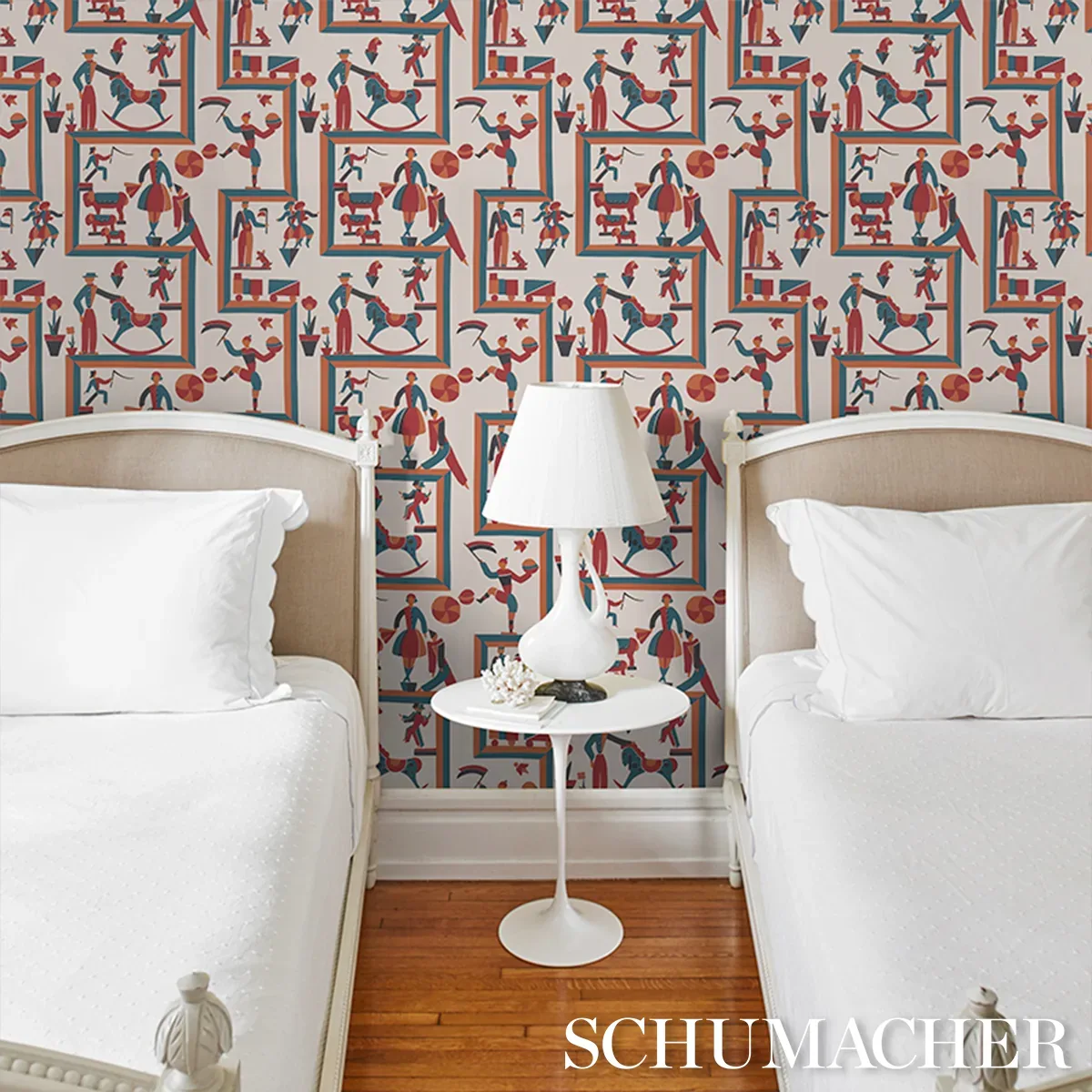 VALLY CIRCUS - MULTI Schumacher Wallpaper | Wallpaper Twins VALLY CIRCUS MULTI Schumacher Wallpaper wallpaper - SKU 5016790