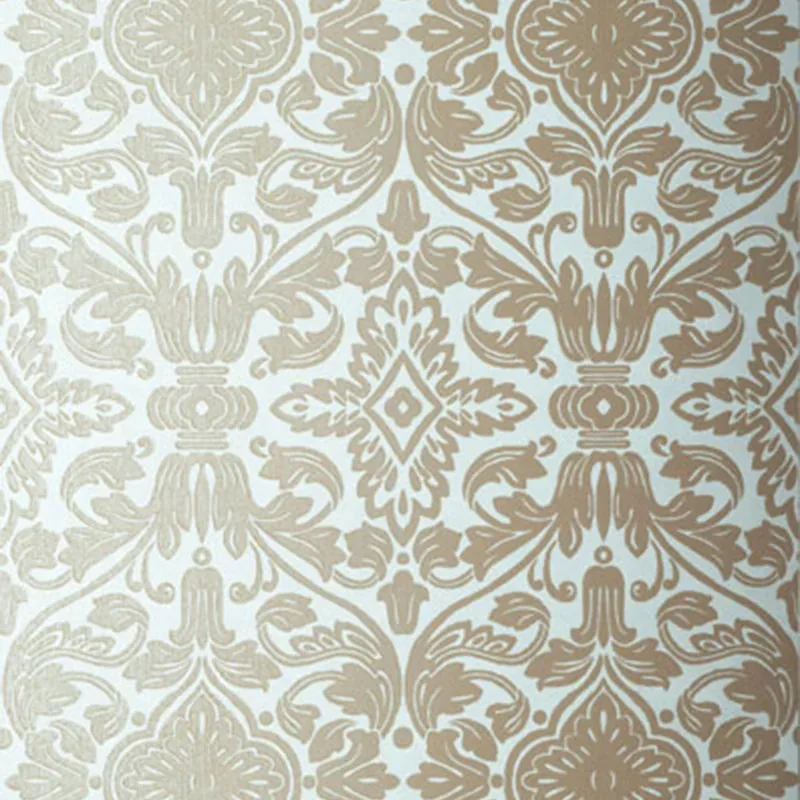 VARENNA DAMASK ROBIN'S EGG Schumacher Wallpaper wallpaper - SKU 5003602