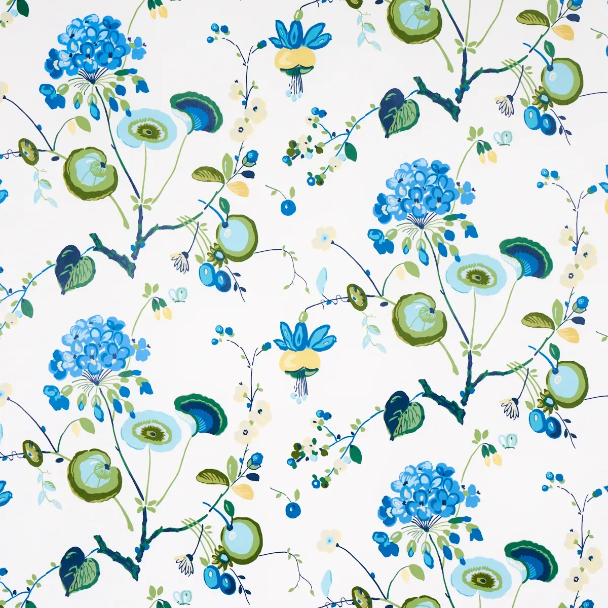 VASILY GREEN & BLUE Schumacher Wallpaper wallpaper - SKU 5013210