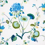 VASILY - GREEN & BLUE Schumacher Wallpaper | Wallpaper Twins VASILY GREEN & BLUE Schumacher Wallpaper wallpaper - SKU 5013210