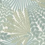 VELVET LEAVES IVORY AND SAGE Schumacher Wallpaper wallpaper - SKU 2262