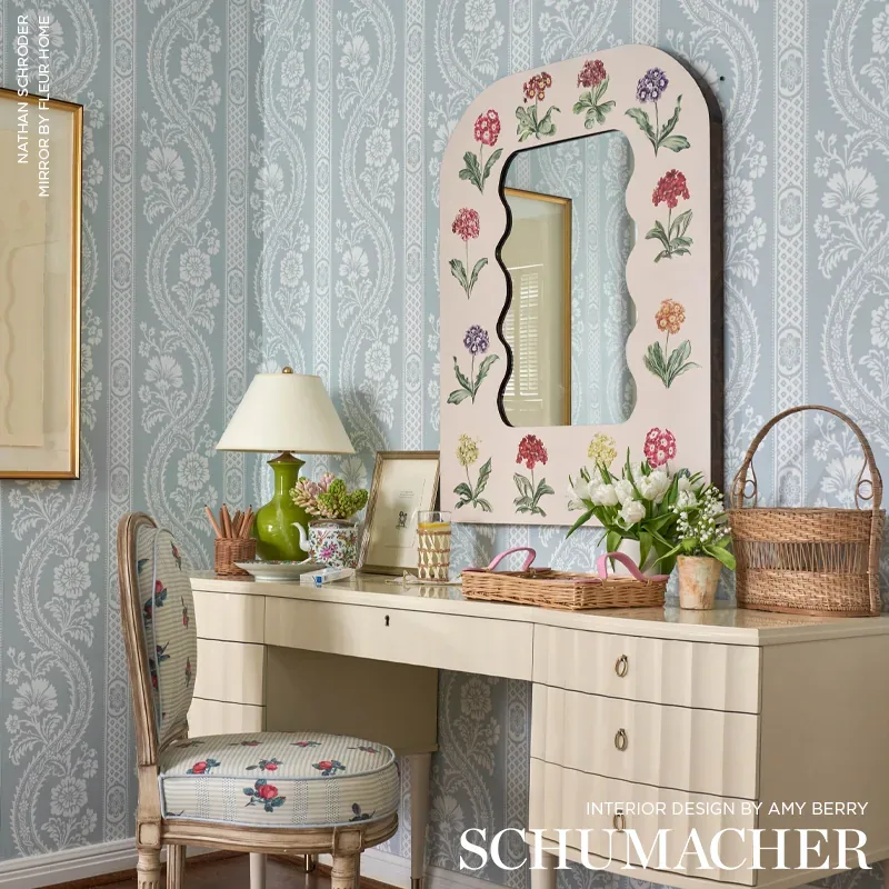 VERSAILLES MINERAL Schumacher Wallpaper wallpaper - SKU 5008771
