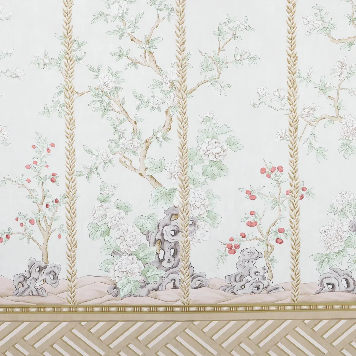 VICTORIA PANEL SET - STONE Schumacher Wallpaper | Wallpaper VICTORIA PANEL SET STONE Schumacher Wallpaper wallpaper - SKU 5015401