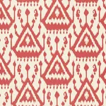 VIENTIANE IKAT - CORAL Schumacher Wallpaper | Wallpaper Twin VIENTIANE IKAT CORAL Schumacher Wallpaper wallpaper - SKU 5006950