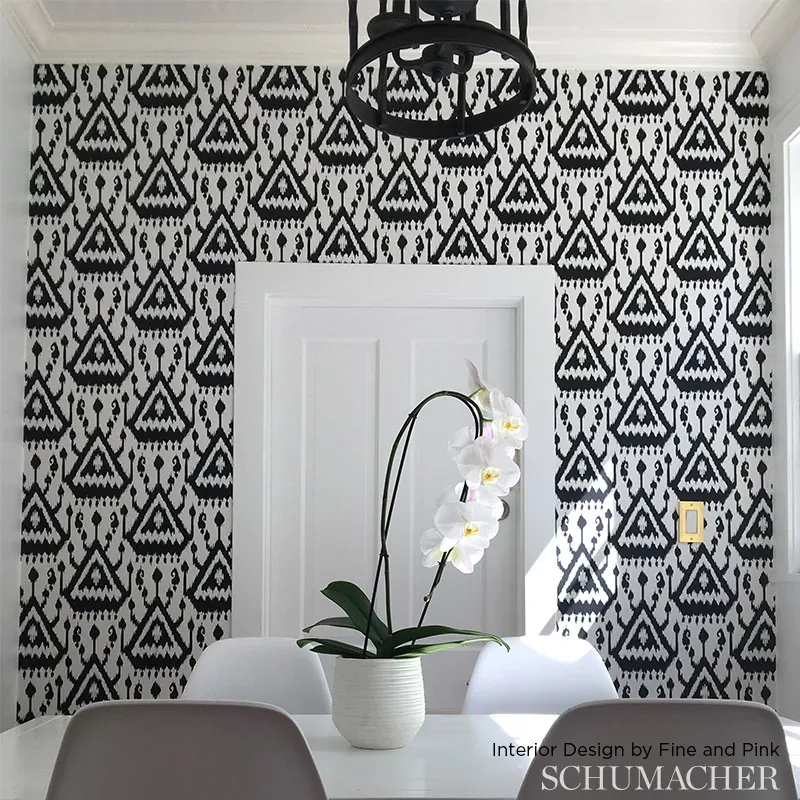 VIENTIANE IKAT PALM Schumacher Wallpaper wallpaper - SKU 5006953
