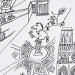 VIEWS OF PARIS - BLACK & WHITE Schumacher Wallpaper | Wallpa VIEWS OF PARIS BLACK & WHITE Schumacher Wallpaper wallpaper - SKU 2705780