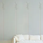 VILLA PALM PANEL - BLUE Schumacher Wallpaper | Wallpaper Twi VILLA PALM PANEL BLUE Schumacher Wallpaper wallpaper - SKU 5013880