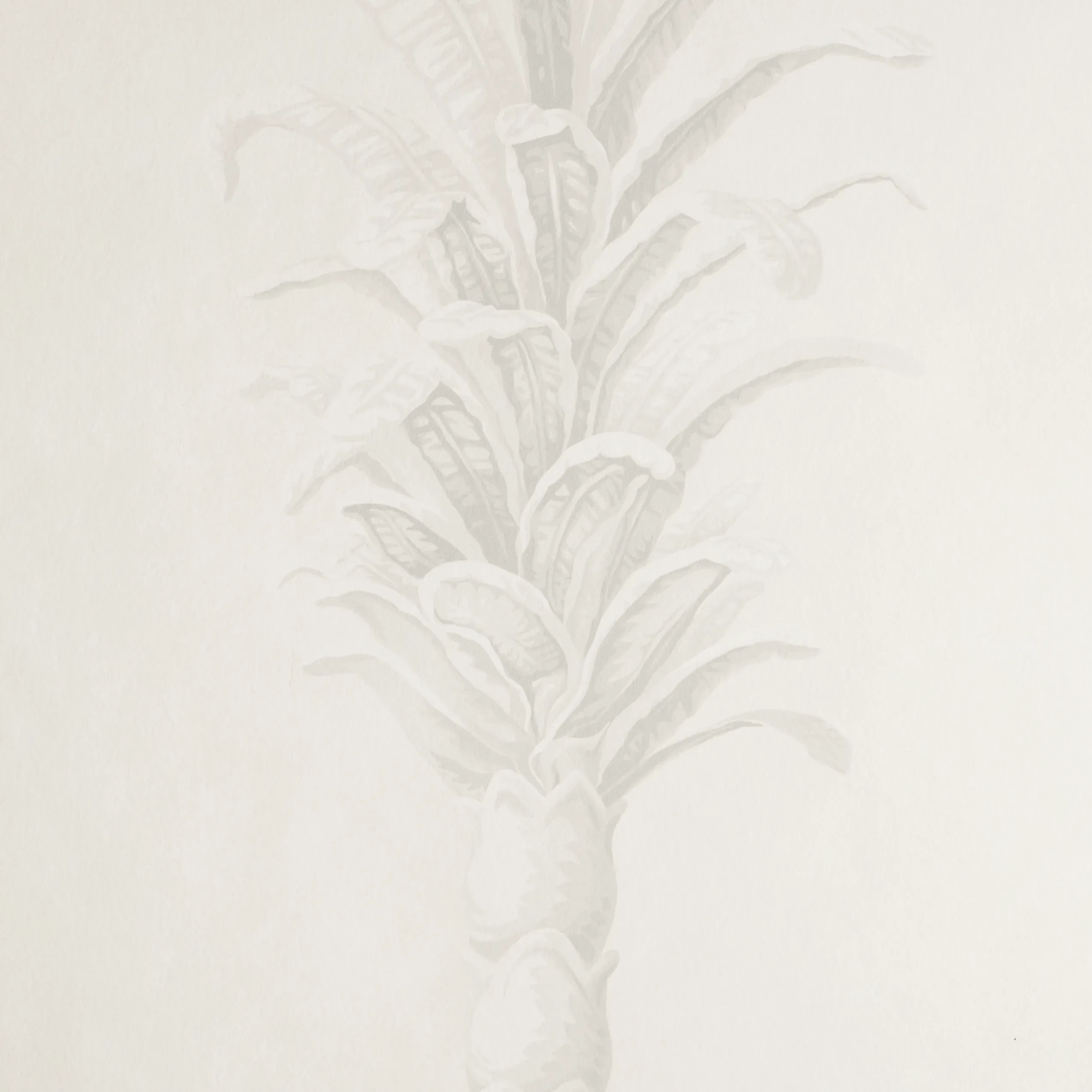 VILLA PALM PANEL WHITE/IVORY Schumacher Wallpaper wallpaper - SKU 5013881