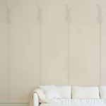 VILLA PALM PANEL WHITE/IVORY Schumacher Wallpaper wallpaper - SKU 5013881