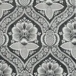 VILLANDRY DAMASK PRINT - BLACK Schumacher Wallpaper | Wallpa VILLANDRY DAMASK PRINT BLACK Schumacher Wallpaper wallpaper - SKU 5011752