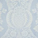 VILLANDRY DAMASK PRINT - BLUE Schumacher Wallpaper | Wallpap VILLANDRY DAMASK PRINT BLUE Schumacher Wallpaper wallpaper - SKU 5011750