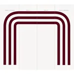 VIRGINIA PANEL A - BORDEAUX Schumacher Wallpaper | Wallpaper VIRGINIA PANEL A BORDEAUX Schumacher Wallpaper wallpaper - SKU 5013782