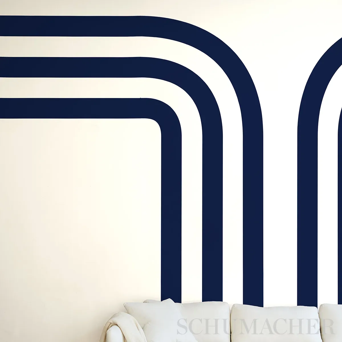 VIRGINIA PANEL A - COBALT Schumacher Wallpaper | Wallpaper T VIRGINIA PANEL A COBALT Schumacher Wallpaper wallpaper - SKU 5013781