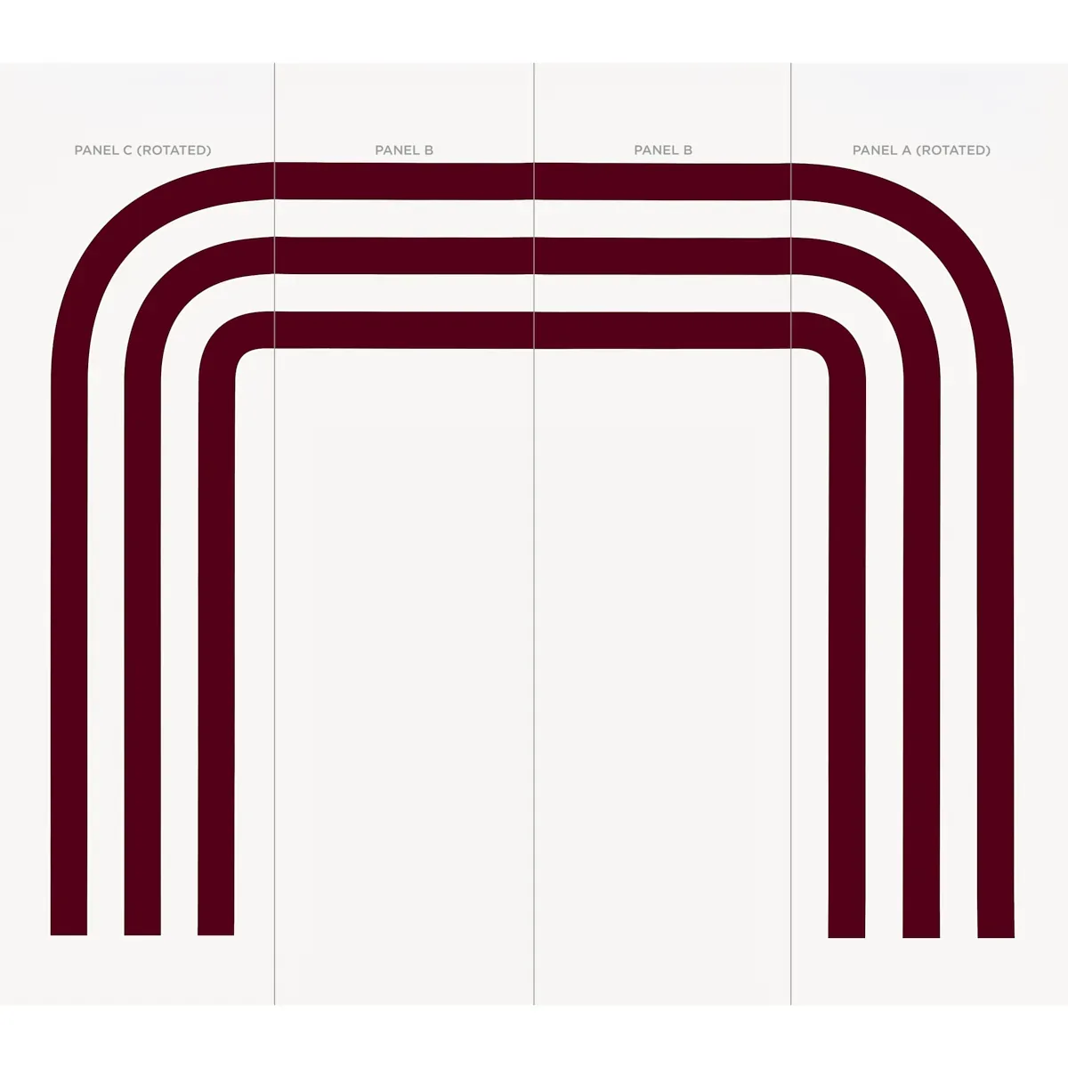 VIRGINIA PANEL C BORDEAUX Schumacher Wallpaper wallpaper - SKU 5013802