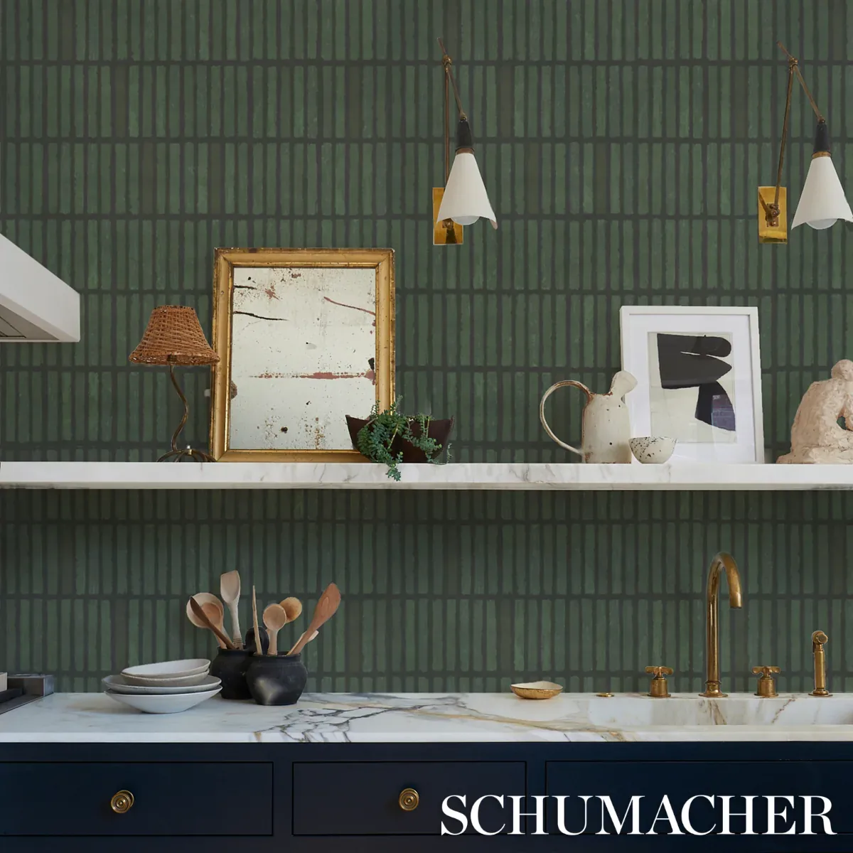 WABI-SABI MOSS Schumacher Wallpaper wallpaper - SKU 5014591