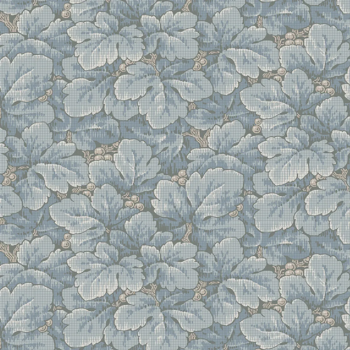 WALDEMAR BLUE Schumacher Wallpaper wallpaper - SKU 4545