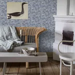 WALDEMAR BLUE Schumacher Wallpaper wallpaper - SKU 4545
