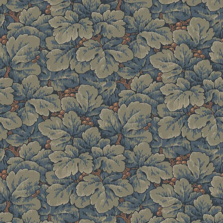 Schumacher WALDEMAR wallpaper, color BLUE AND GREEN, SKU 4587
