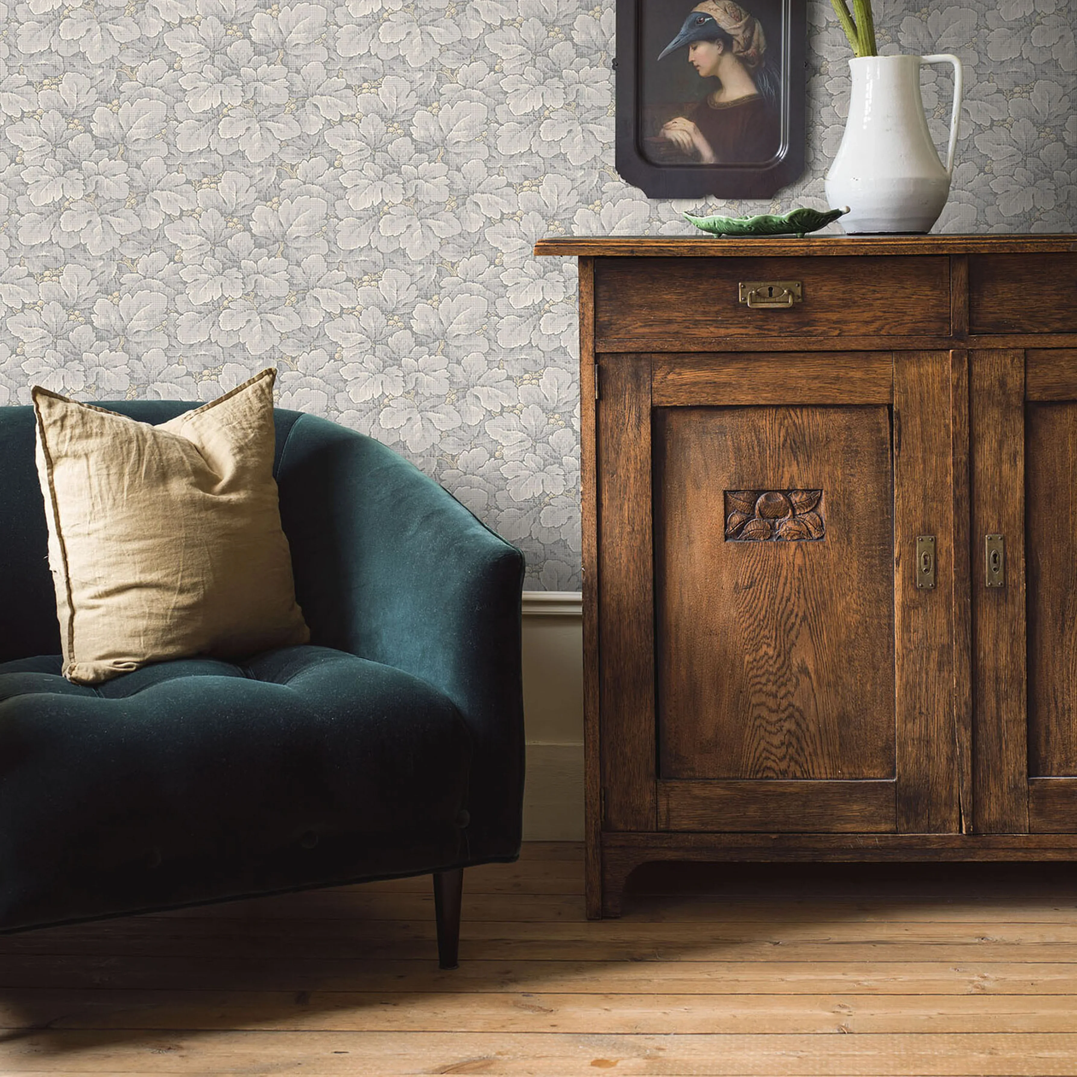 WALDEMAR - SOFT BLUE Schumacher Wallpaper | Wallpaper Twins WALDEMAR SOFT BLUE Schumacher Wallpaper wallpaper - SKU 4546