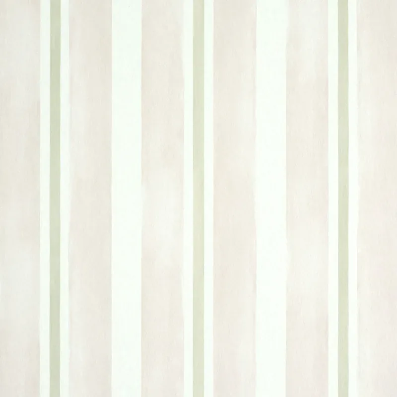 WATERCOLOR STRIPE BLUSH Schumacher Wallpaper wallpaper - SKU 5011573