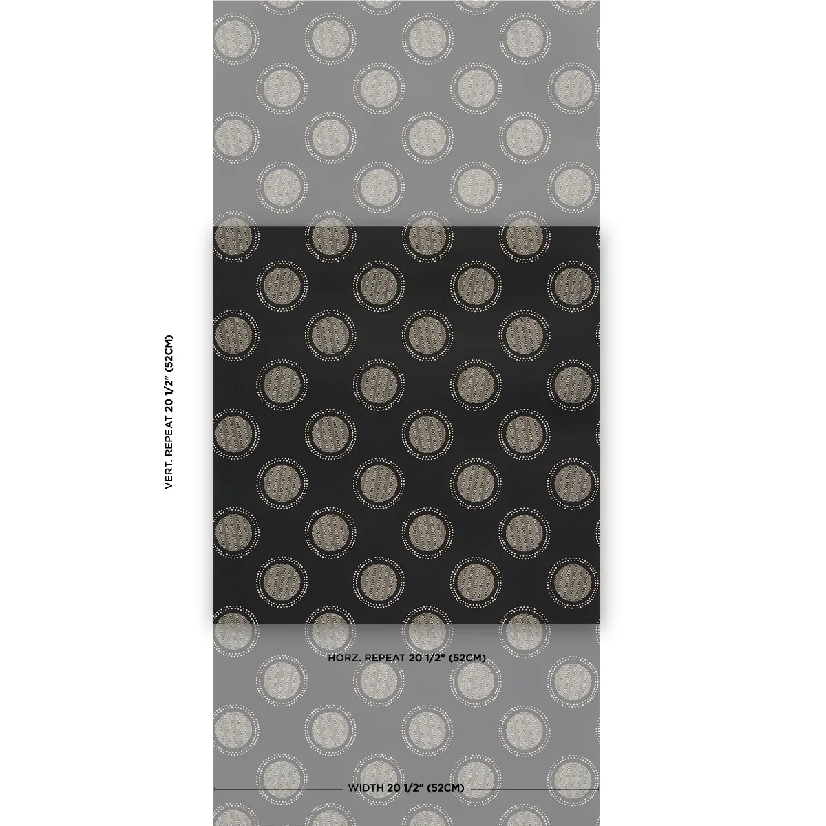 WATERMARK BLACK & WHITE Schumacher Wallpaper wallpaper - SKU 5015012