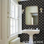 WATERMARK BLACK & WHITE Schumacher Wallpaper wallpaper - SKU 5015012