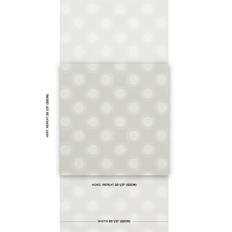 Schumacher WATERMARK wallpaper, color POWDER GREY, SKU 5015010