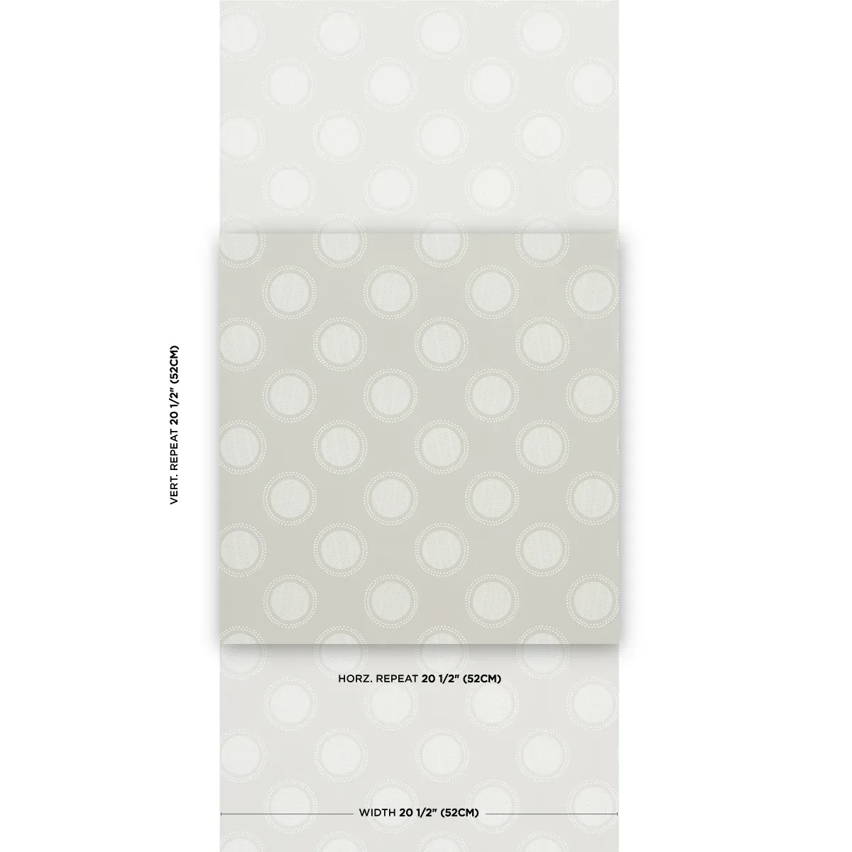 WATERMARK POWDER GREY Schumacher Wallpaper wallpaper - SKU 5015010