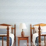 WAVES - BLUE Schumacher Wallpaper | Wallpaper Twins WAVES BLUE Schumacher Wallpaper wallpaper - SKU 5007462