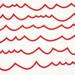 WAVES RED Schumacher Wallpaper wallpaper - SKU 5007463